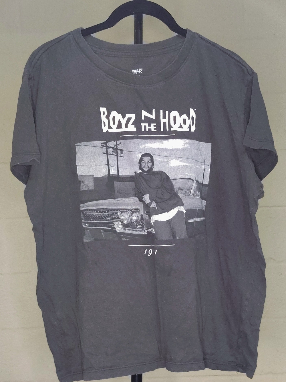 MAD Engine Black Boyz N The Hood Photo Graphic Tee